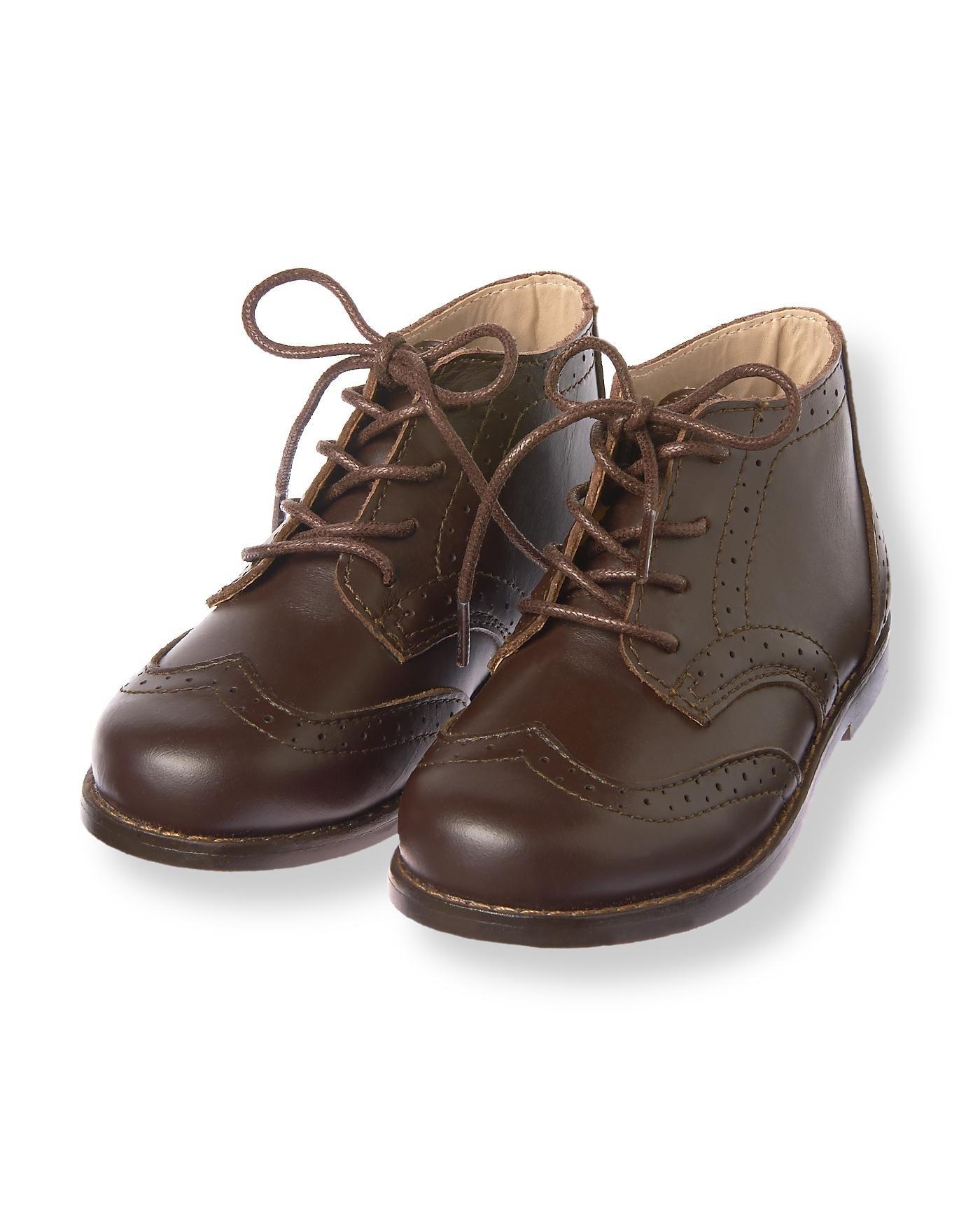 Dark Brown Wingtip Boot at JanieandJack