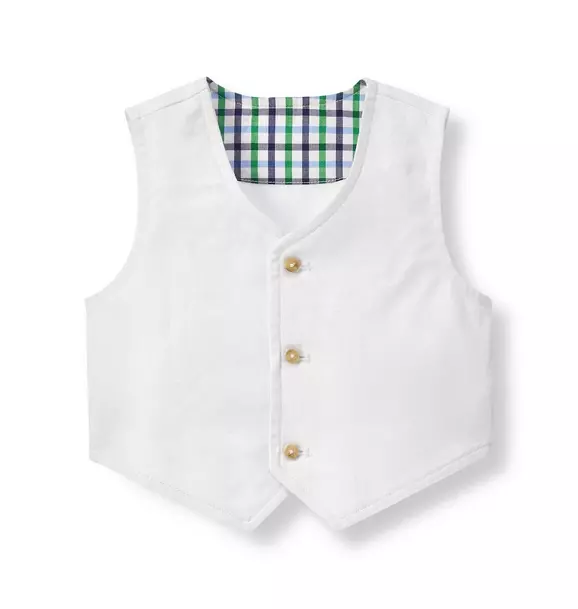 Linen Blend Suit Vest image number 0