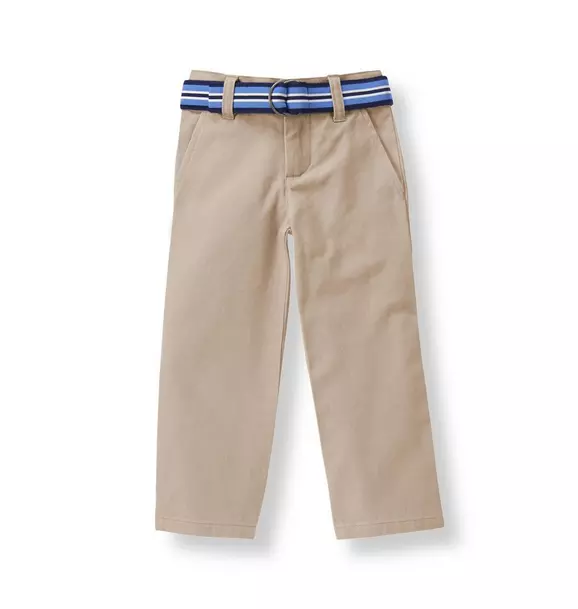 Belted Twill Pant image number 0