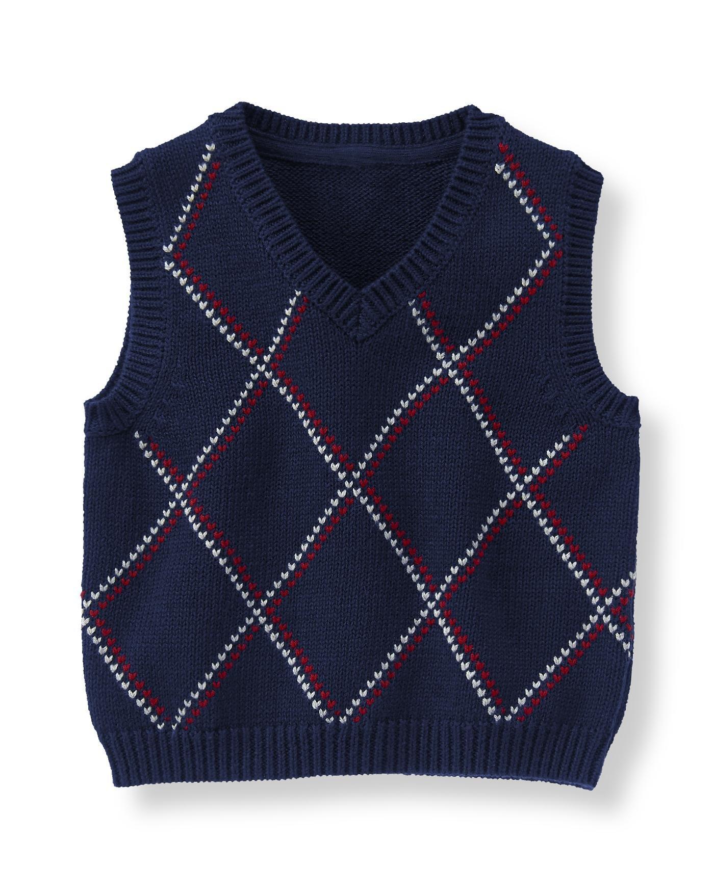 Patterned Sweater Vest image number 0