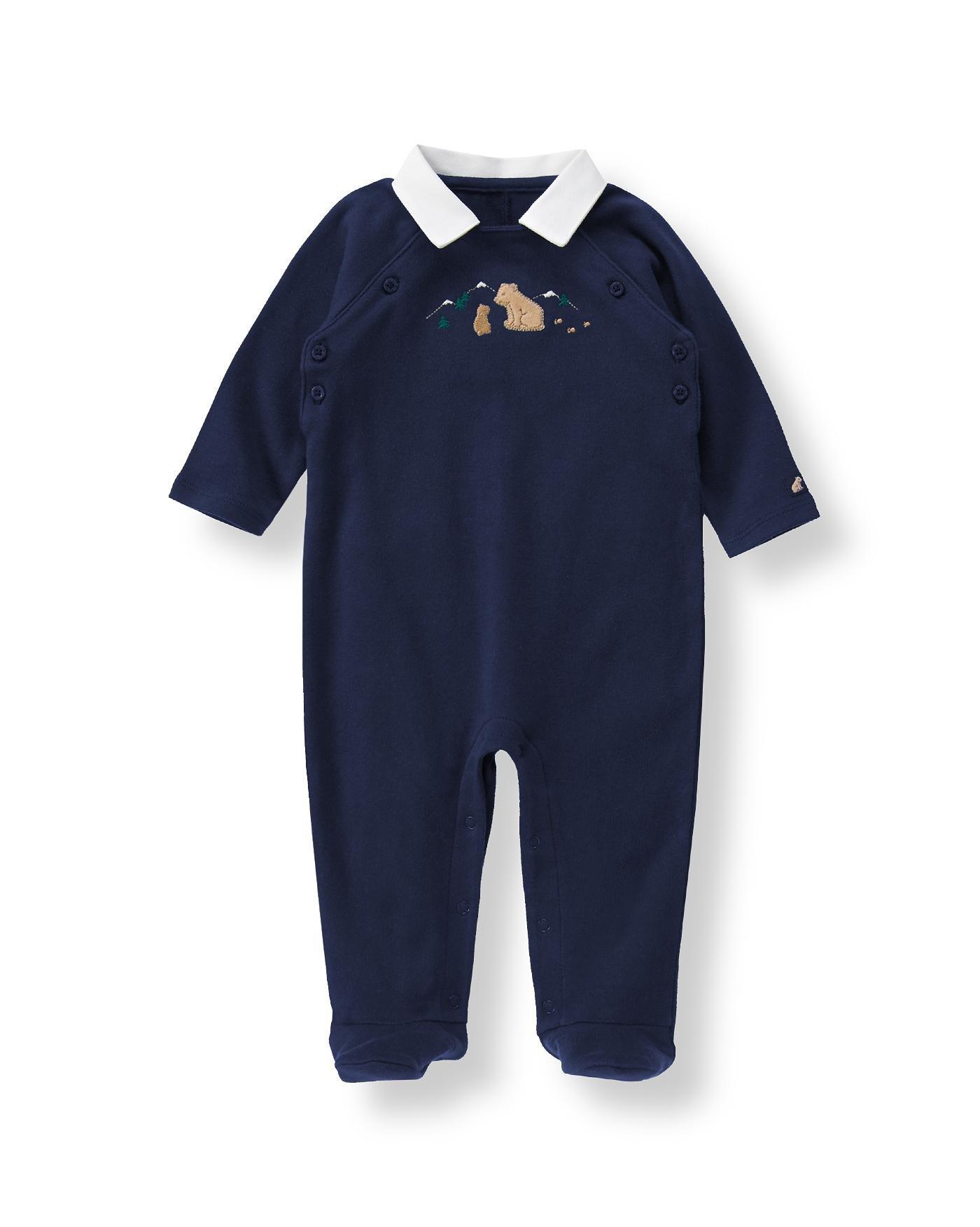 Bear Polo Footed One-Piece image number 0