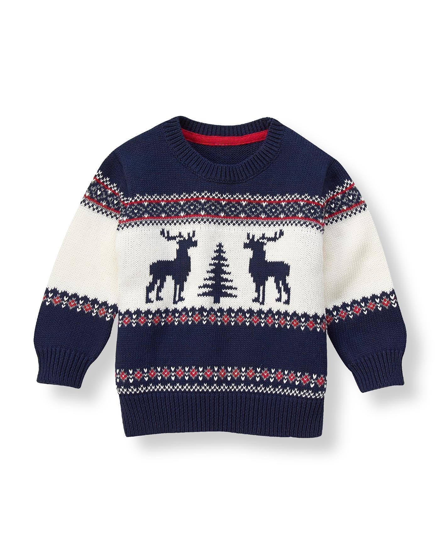 Reindeer Fair Isle Sweater image number 0