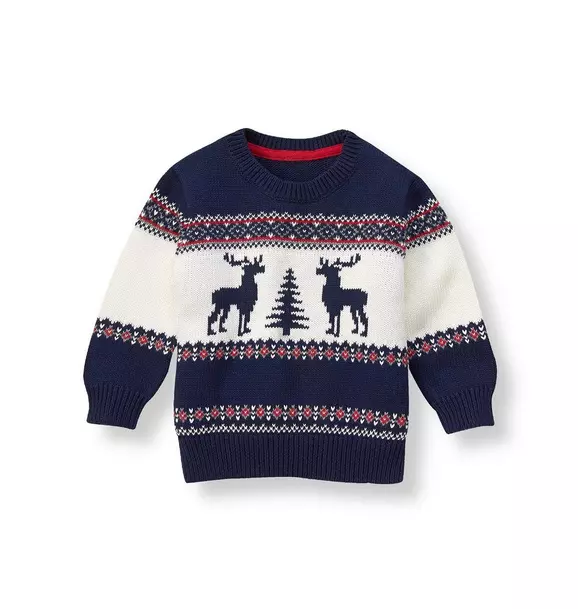 Reindeer Fair Isle Sweater image number 0