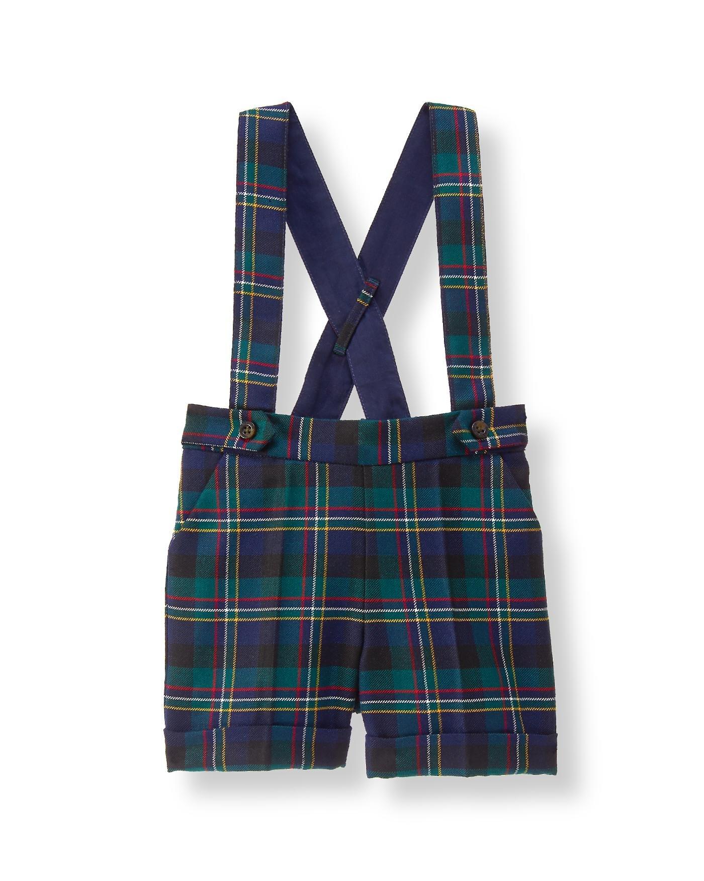 Plaid Suspender Short image number 0