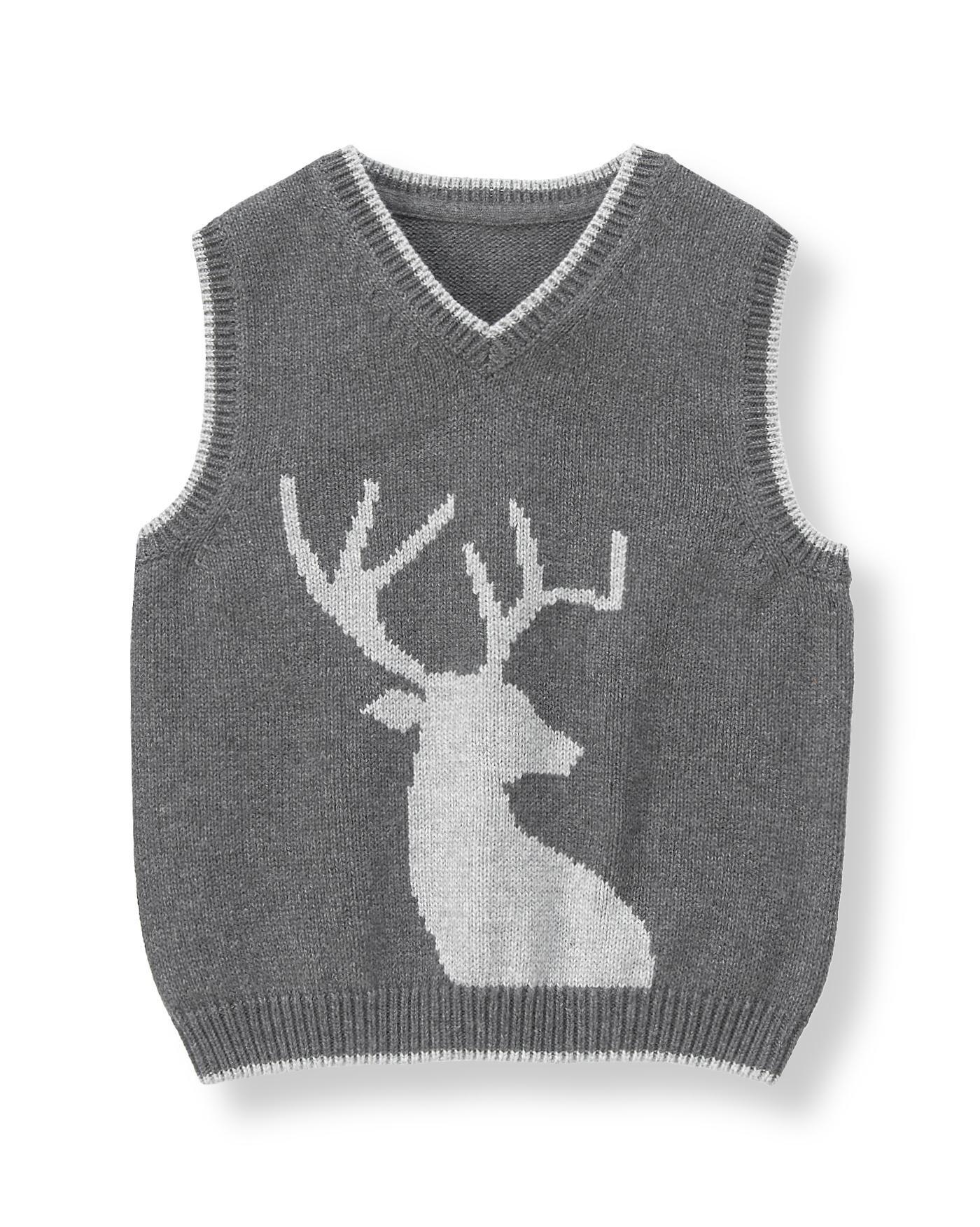 2014 Janie and Jack Reindeer Vest (Boy – Kid Vest Sweater(s