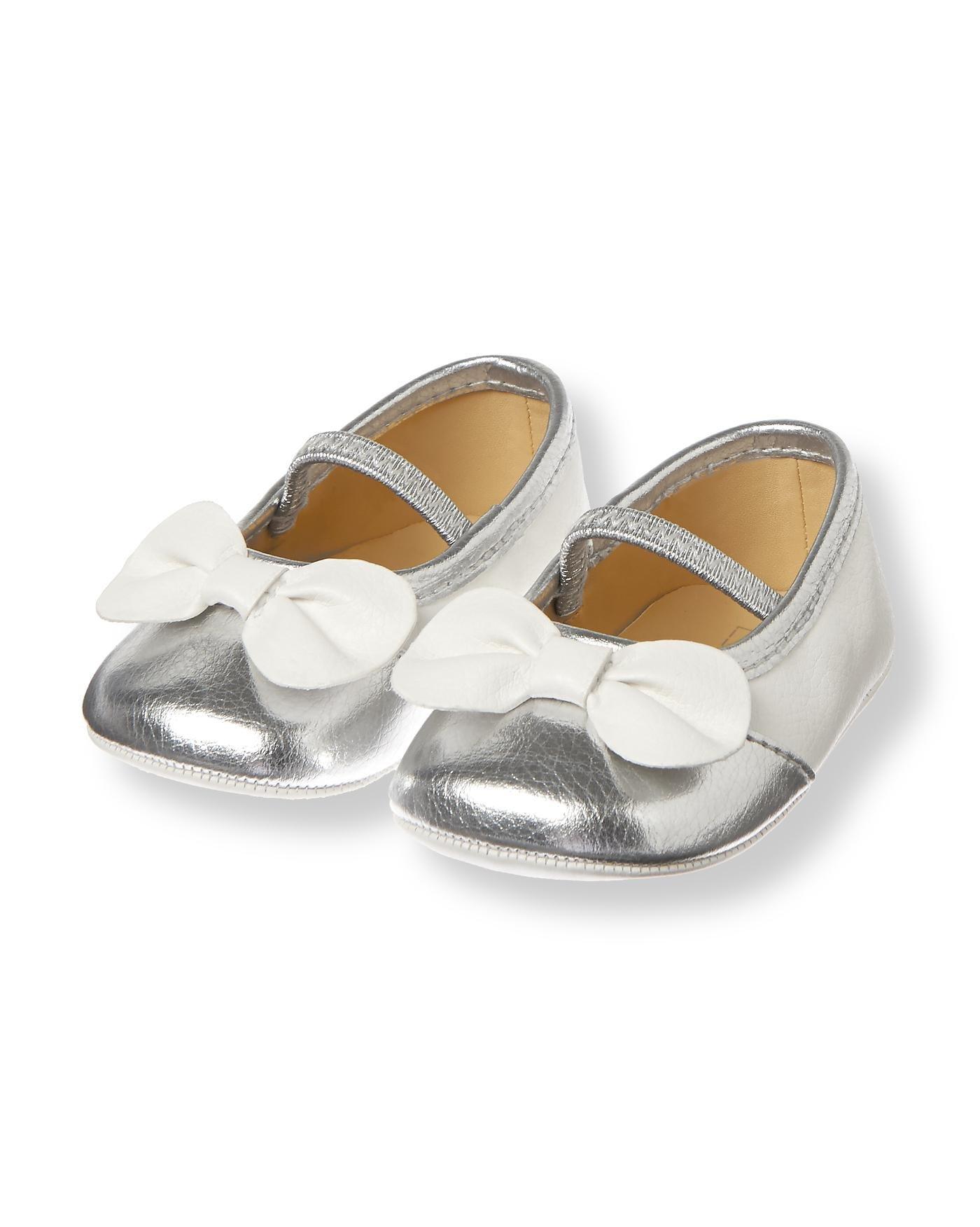 Colorblock Bow Crib Shoe image number 0