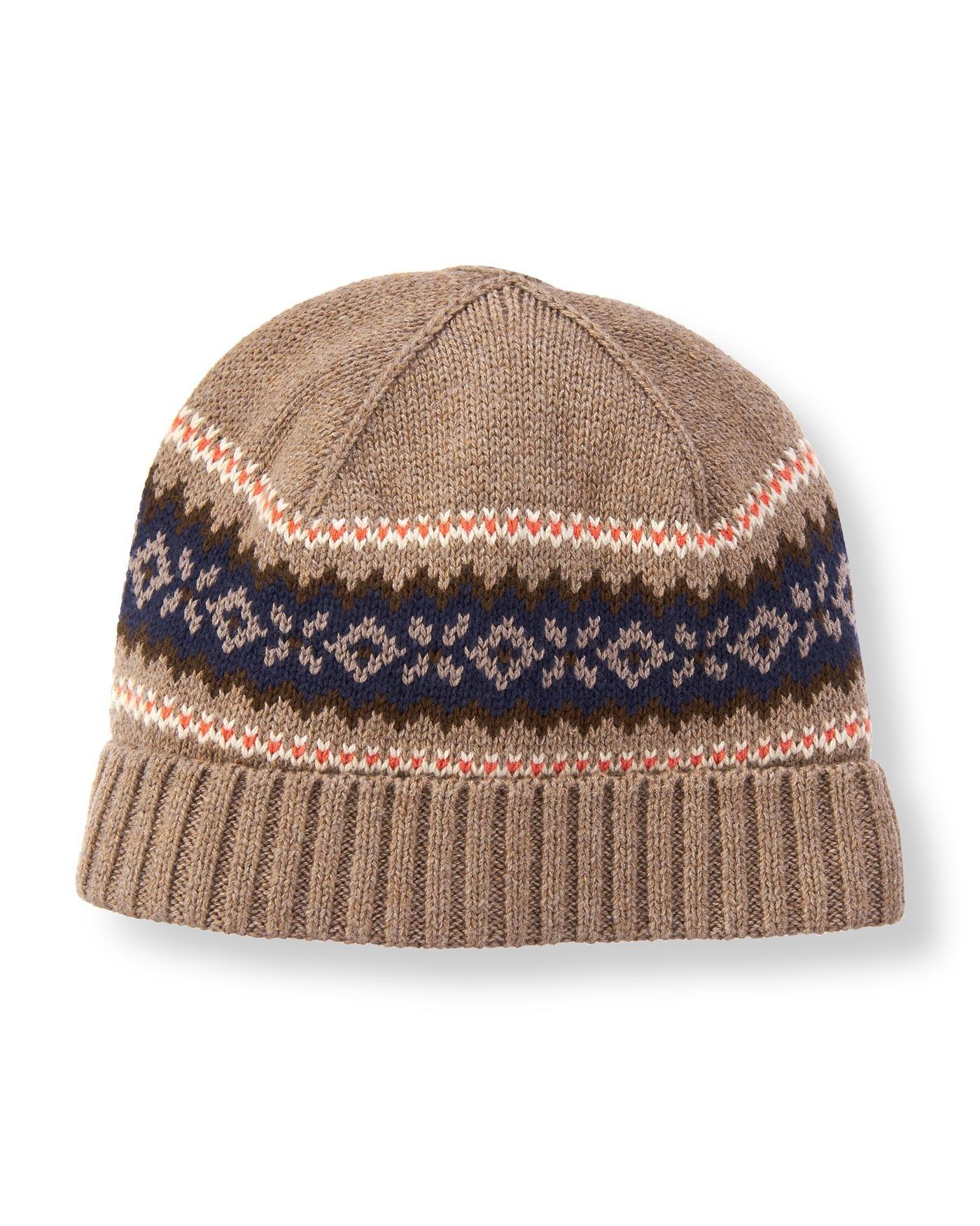 Brown Fair Isle Fair Isle Hat at JanieandJack