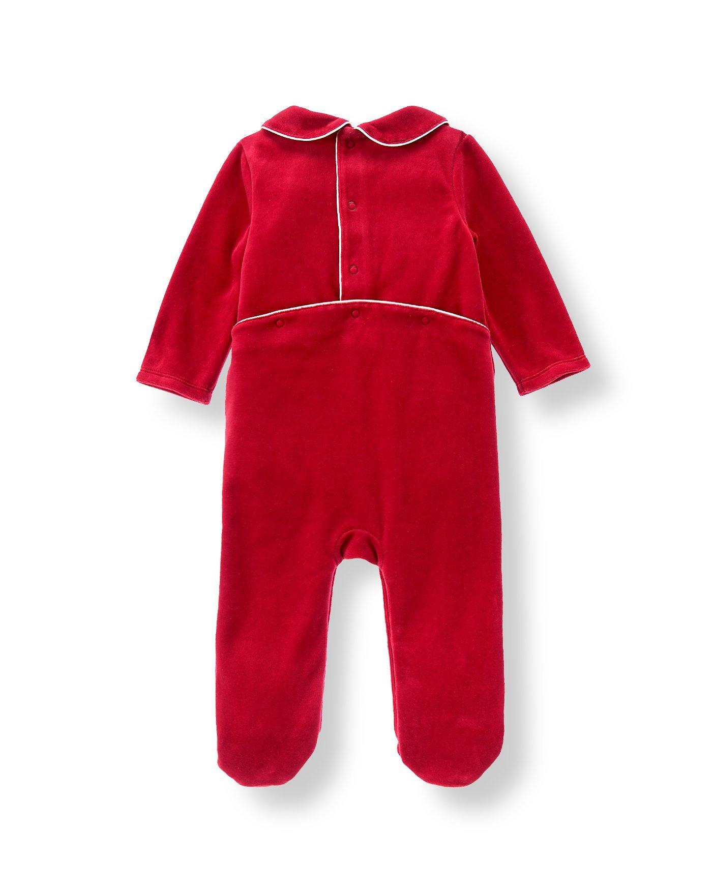 First Christmas Velour One-Piece image number 1