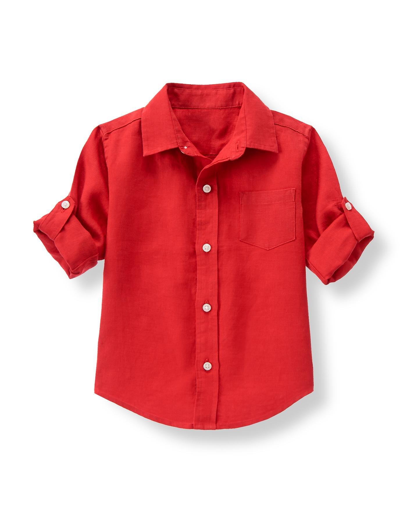 Roll Cuff Linen Shirt image number 0