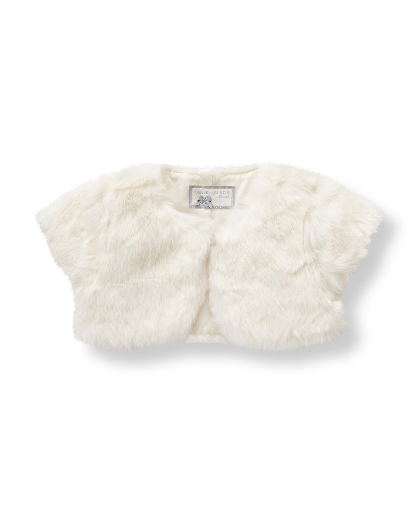 baby faux fur bolero
