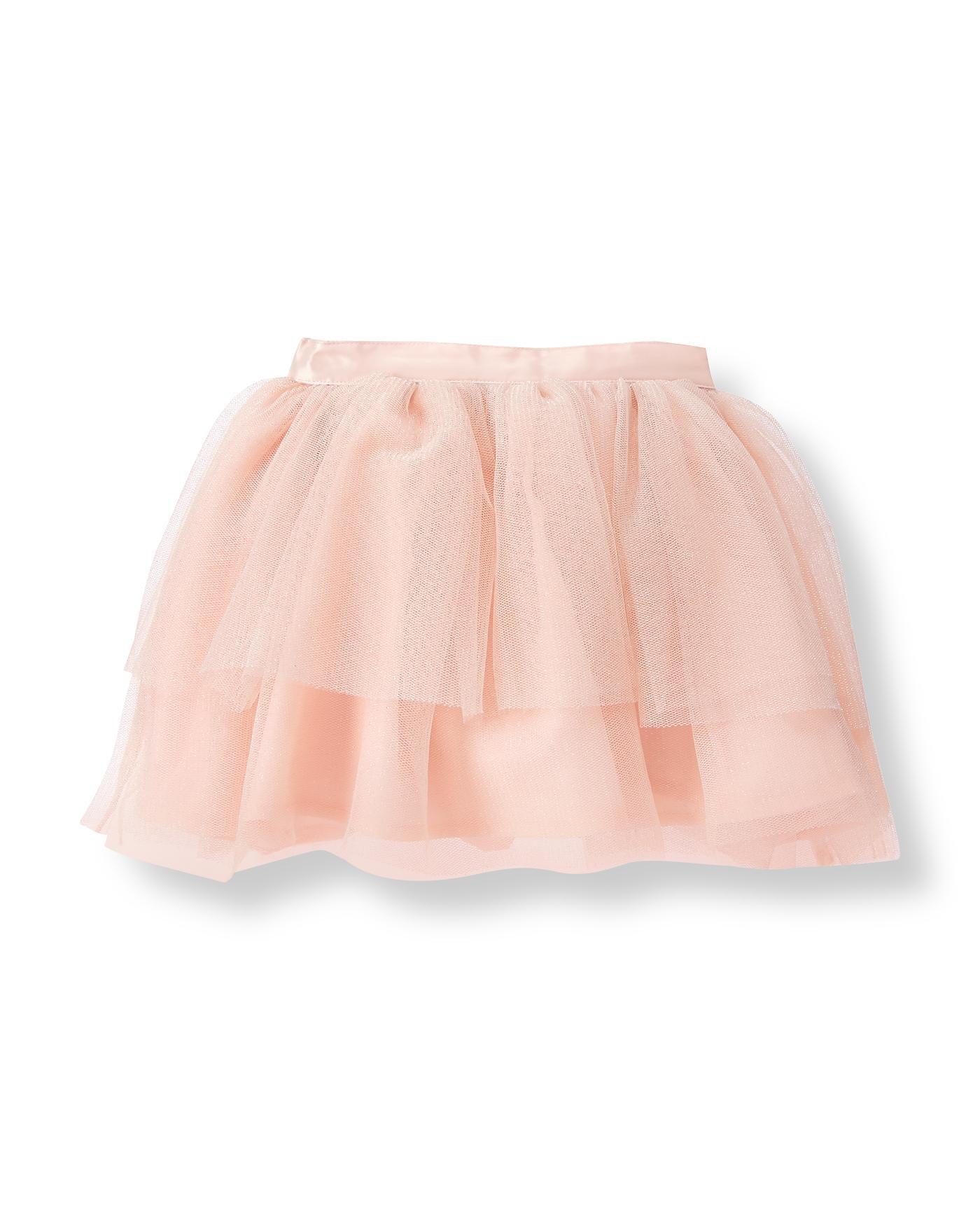 Girl Blush Shimmer Tulle Skirt by Janie and Jack