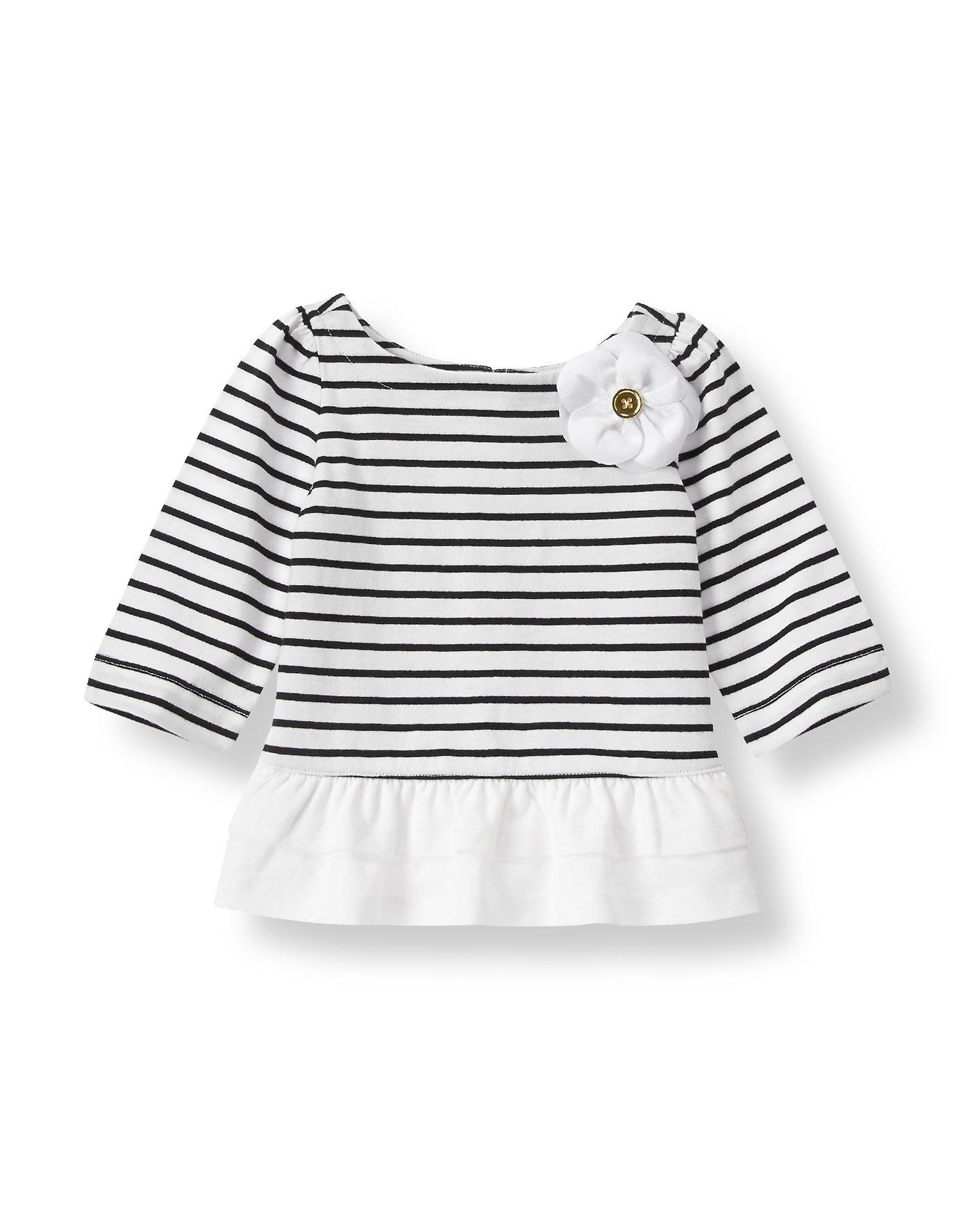 Striped Peplum Top image number 0