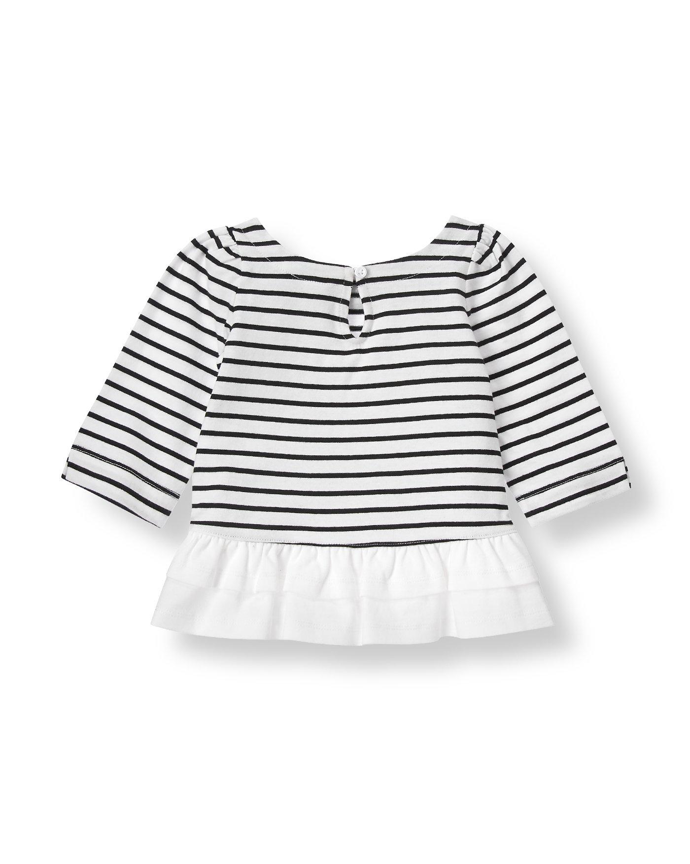 Striped Peplum Top image number 1