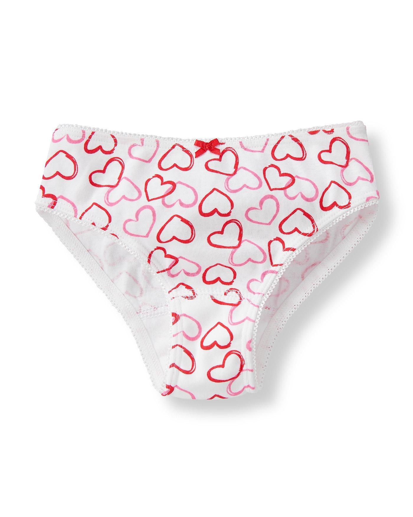 Newborn Pink Print Valentine Underwear Two-Pack by Janie and Jack
