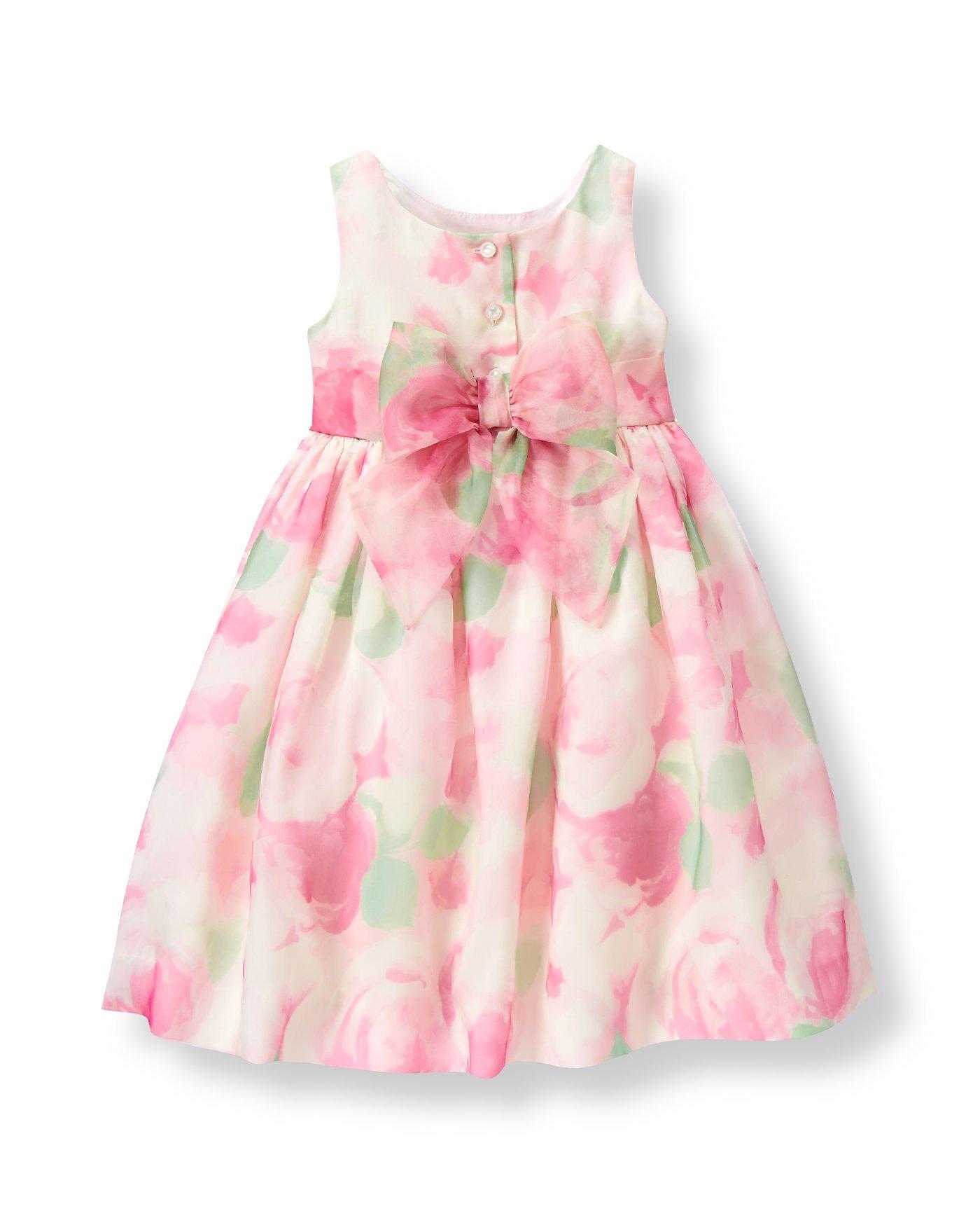 Janie and jack floral faux fur pearl back toddler girl 2t 2024 Dress