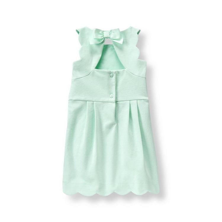 Girl Mint Scalloped Ponte Dress by Janie and Jack