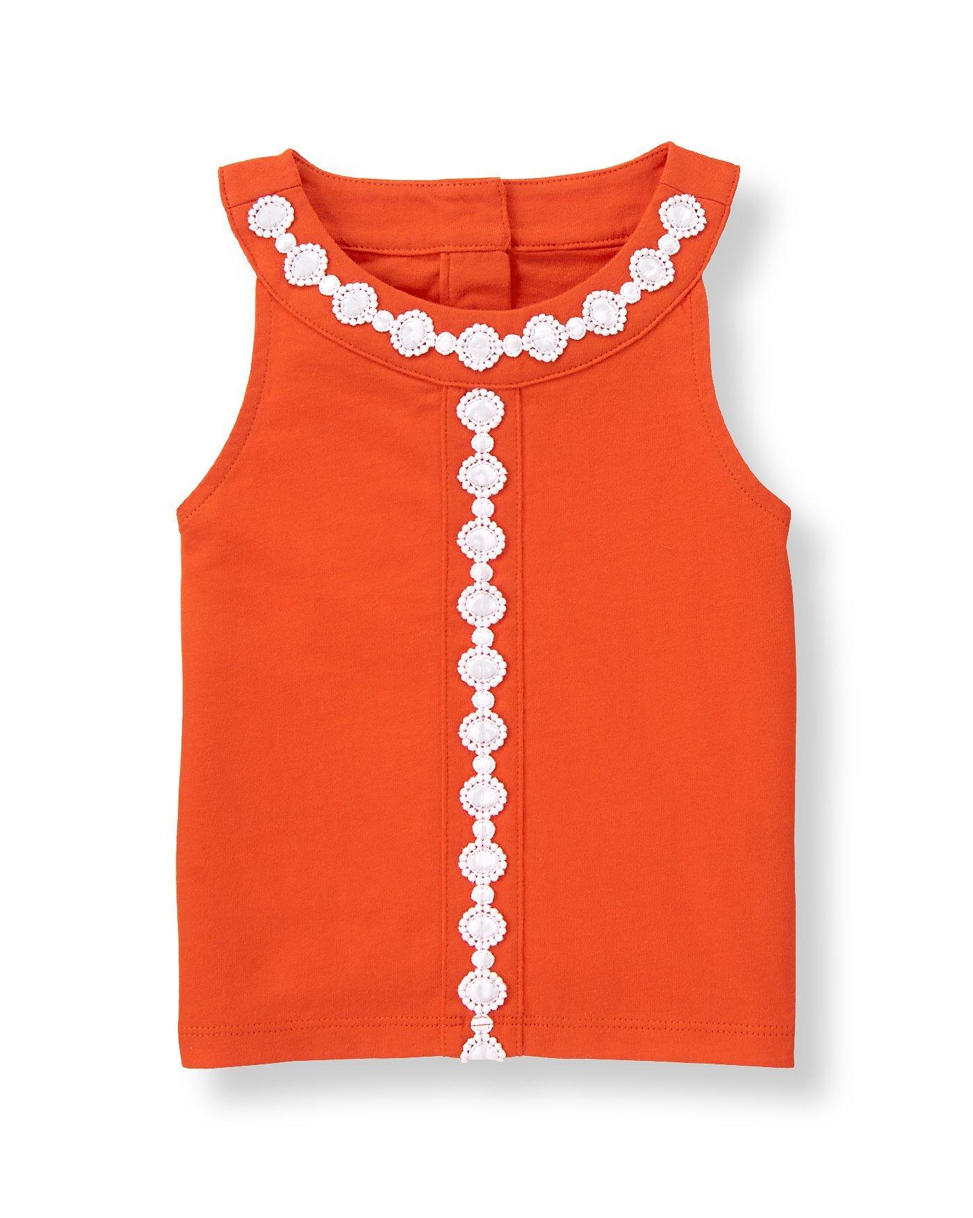 Girl Persimmon Embroidered Circle Top by Janie and Jack