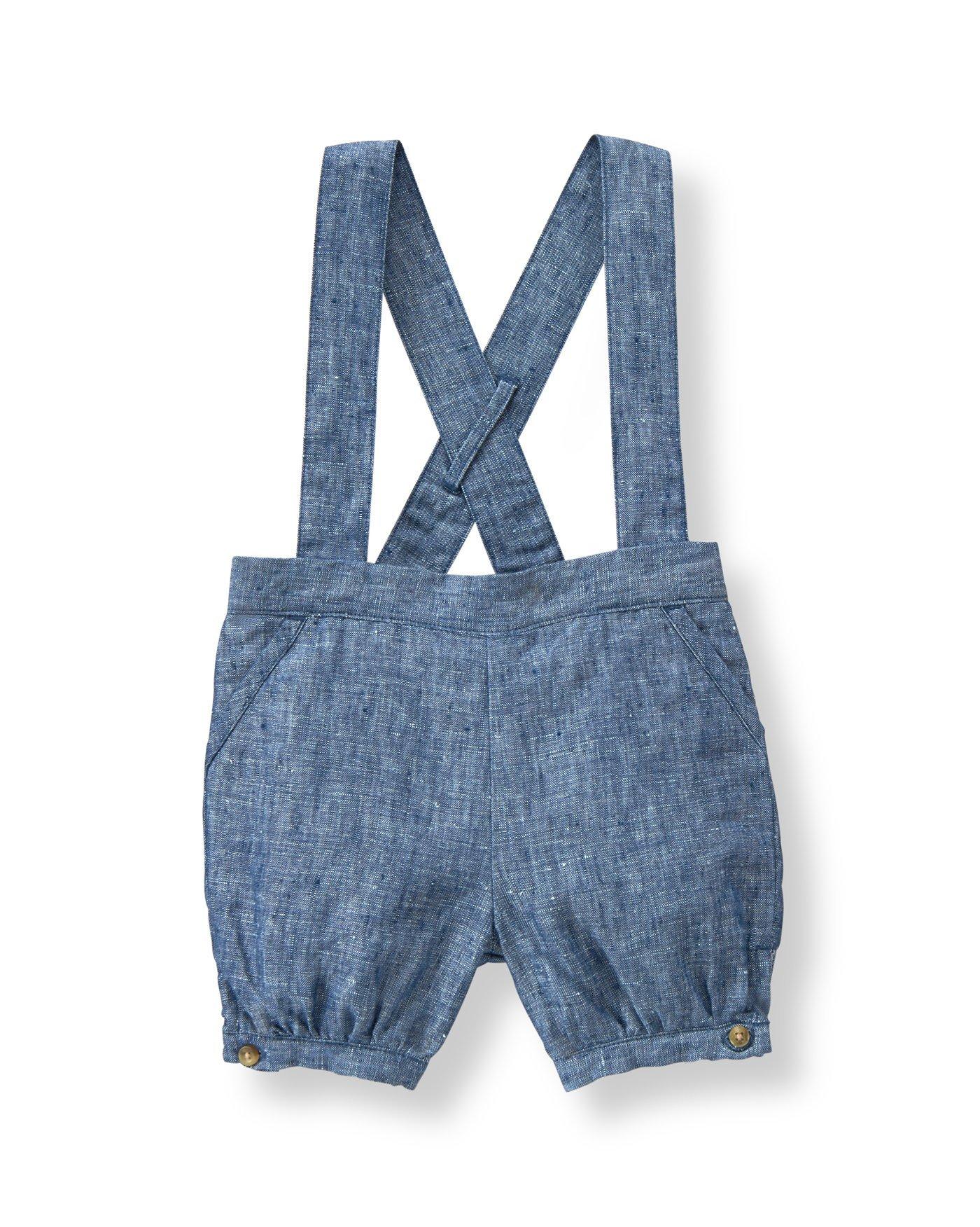 Sale Ocean Blue Suspender Short by Janie and Jack