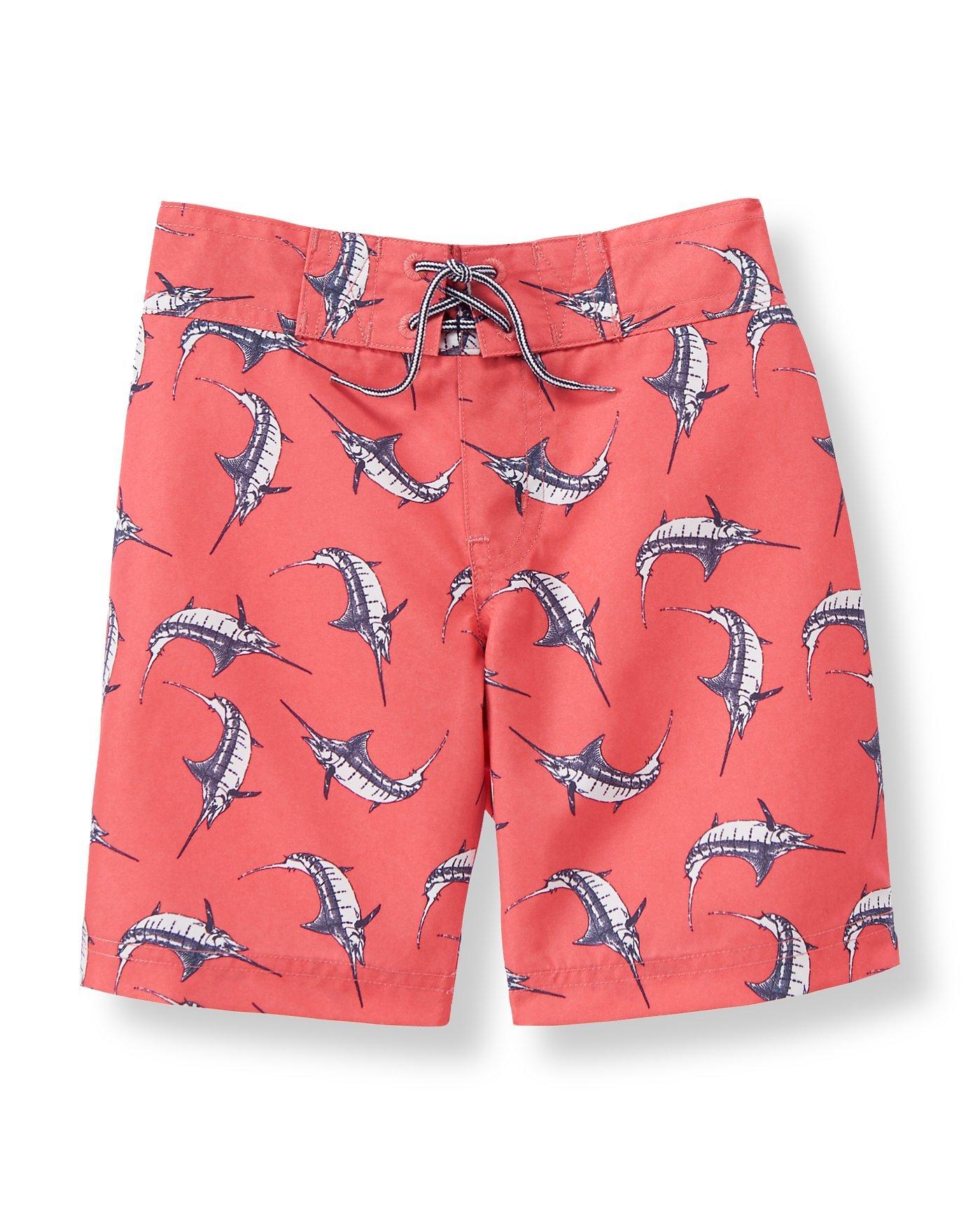 Marlin Print Swim Trunk image number 0