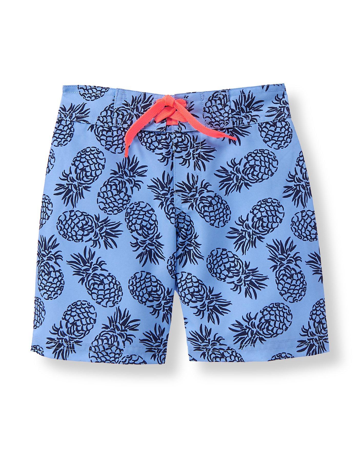 Pineapple Print Swim Trunk image number 0