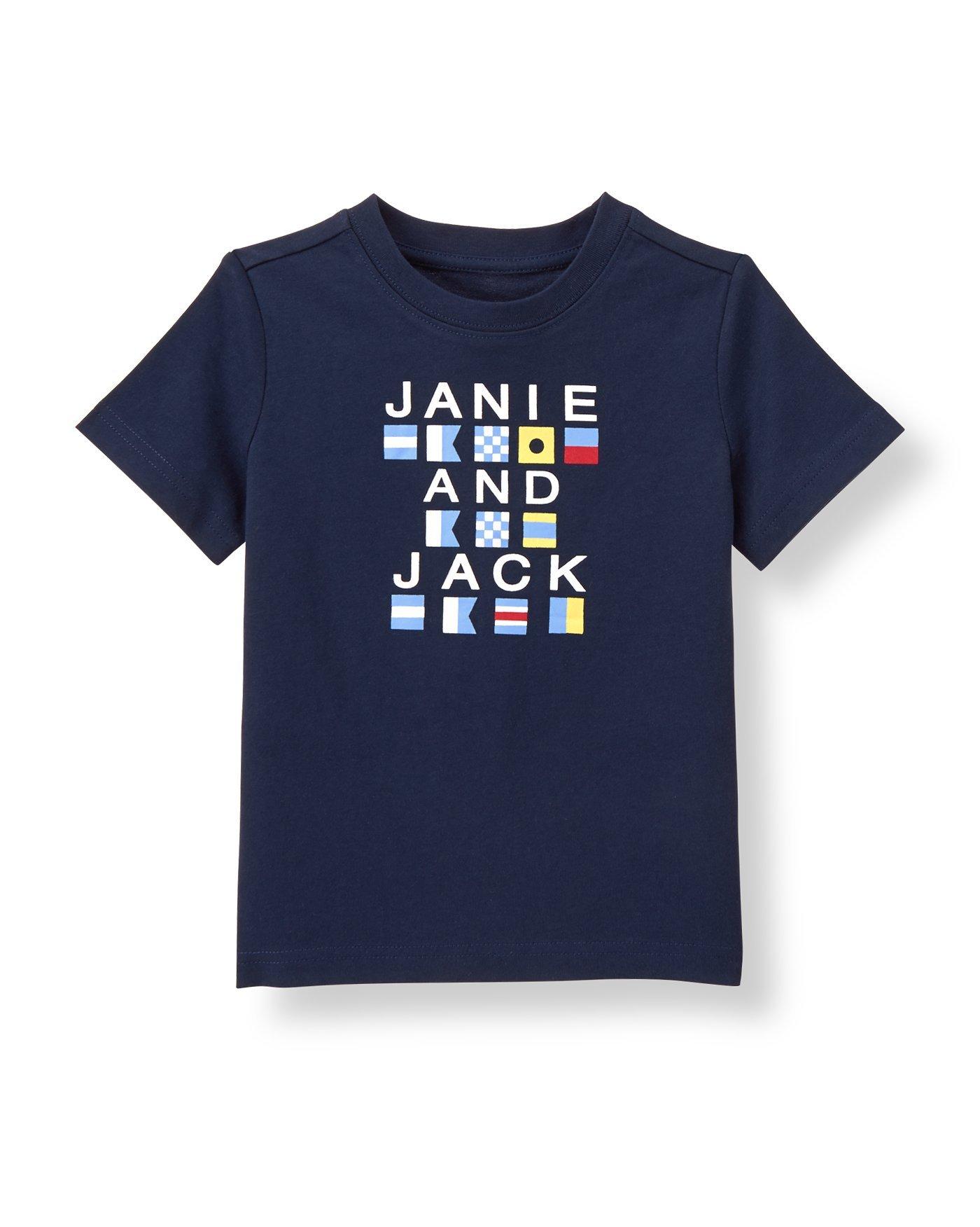 Boy Navy Nautical Flag Tee by Janie and Jack