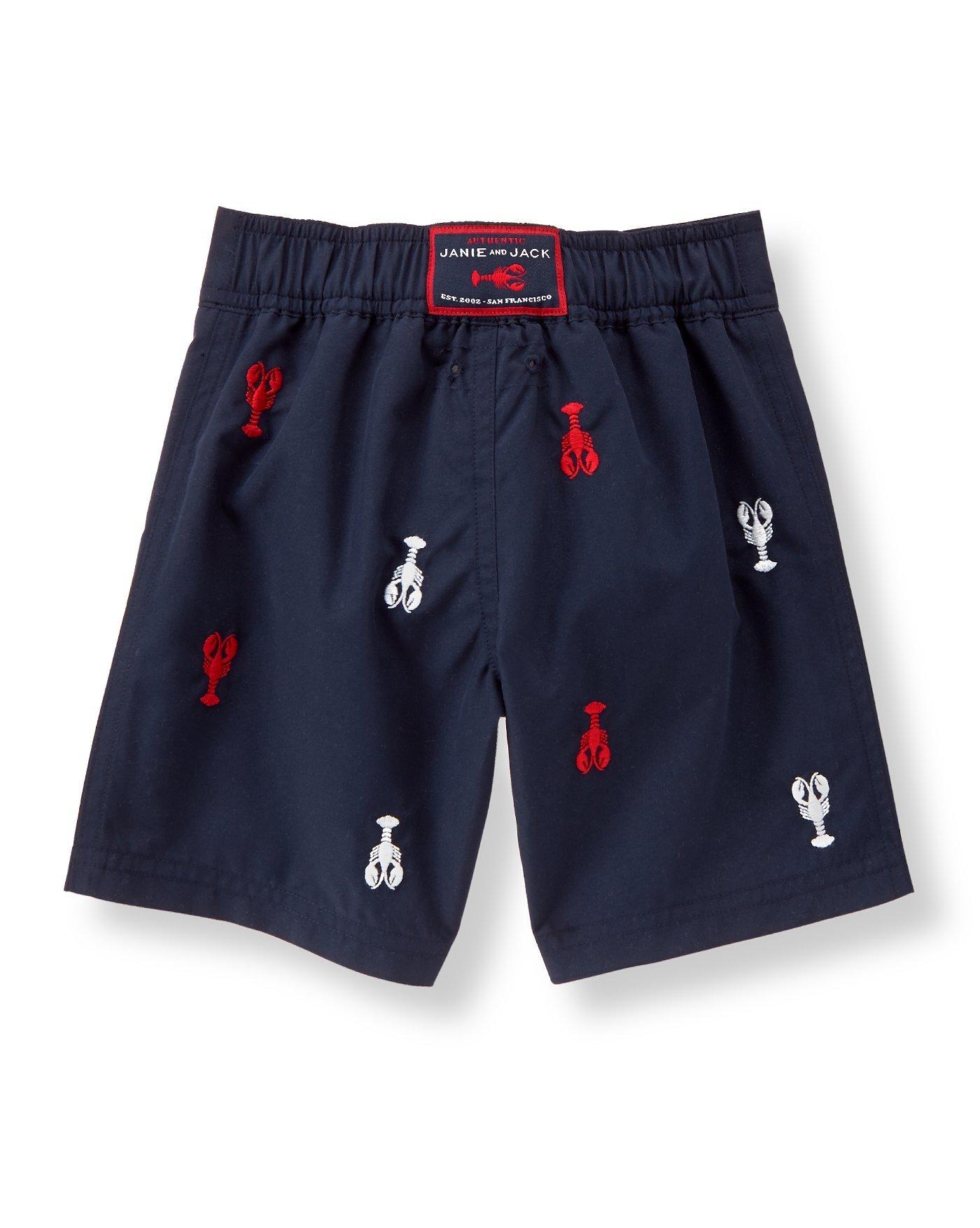 Lobster Print Swim Trunk image number 1