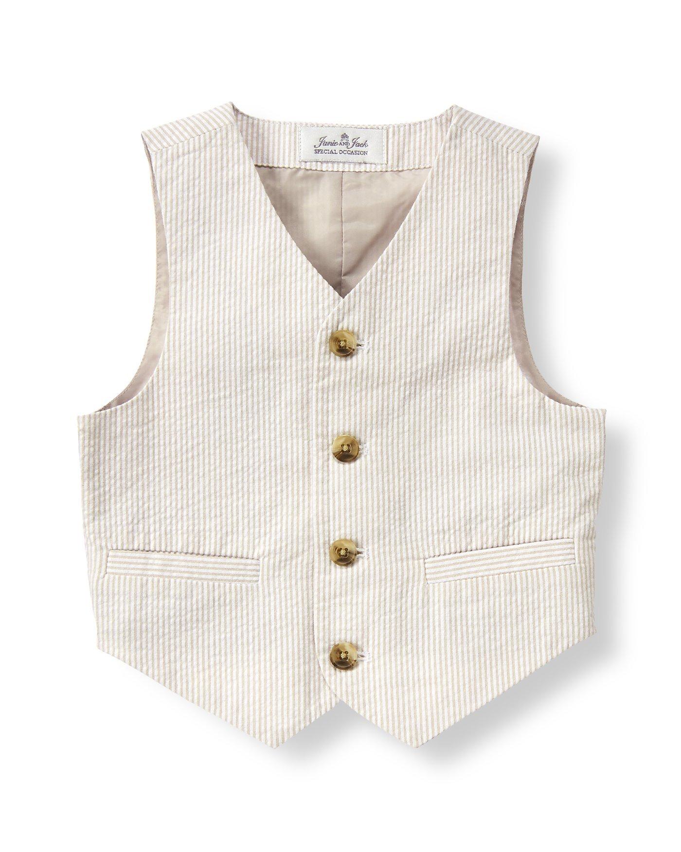 Seersucker Suit Vest image number 0