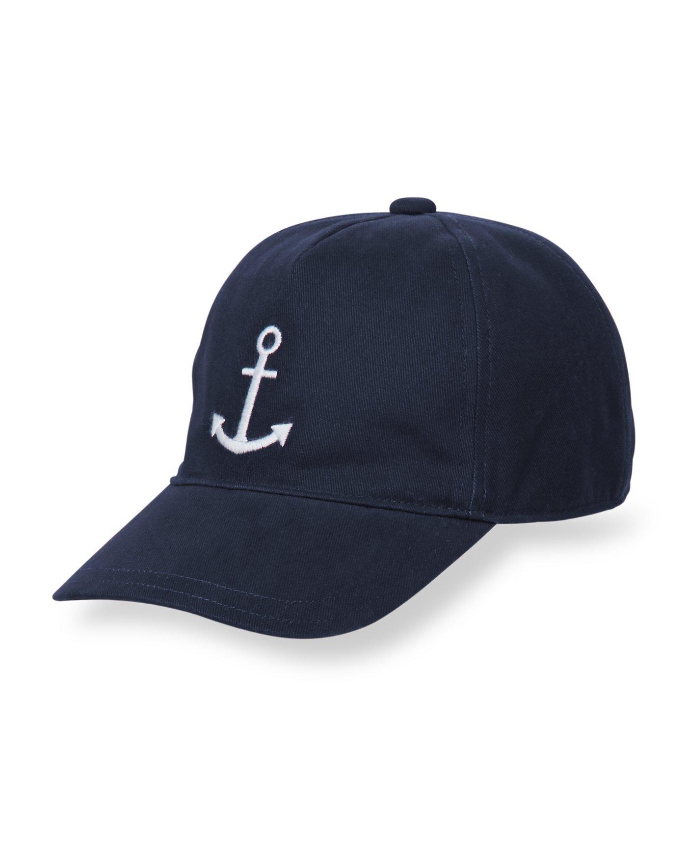 Boy Navy Anchor Baseball Cap by Janie and Jack