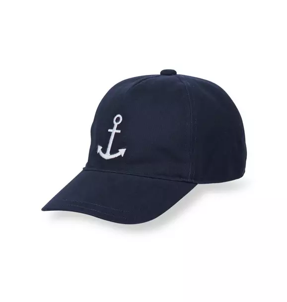 Tiny Expressions Boys’ and Girls Toddler Embroidered Anchor Baseball Hat 