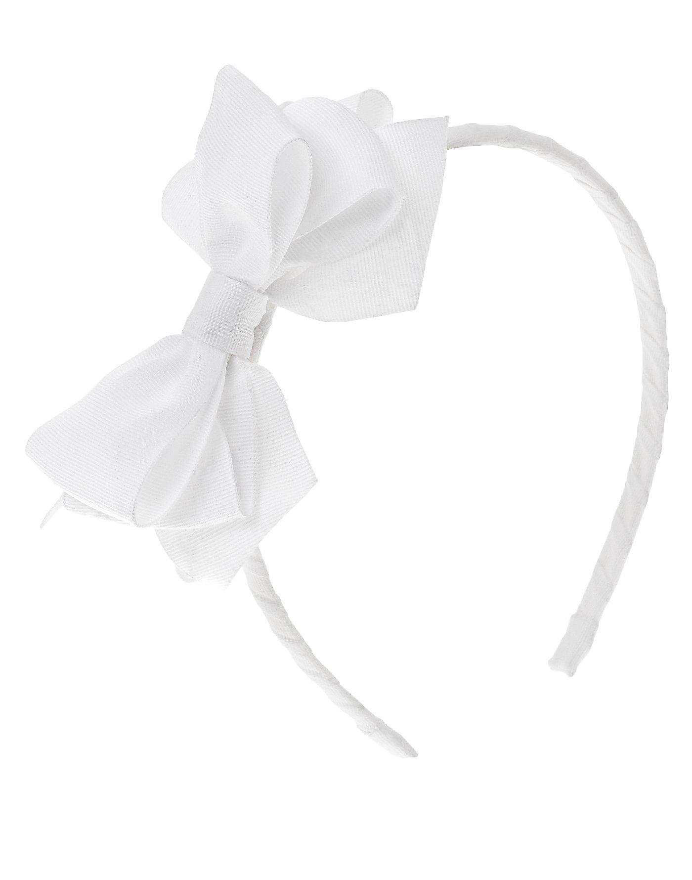 White Bow Headband image number 0