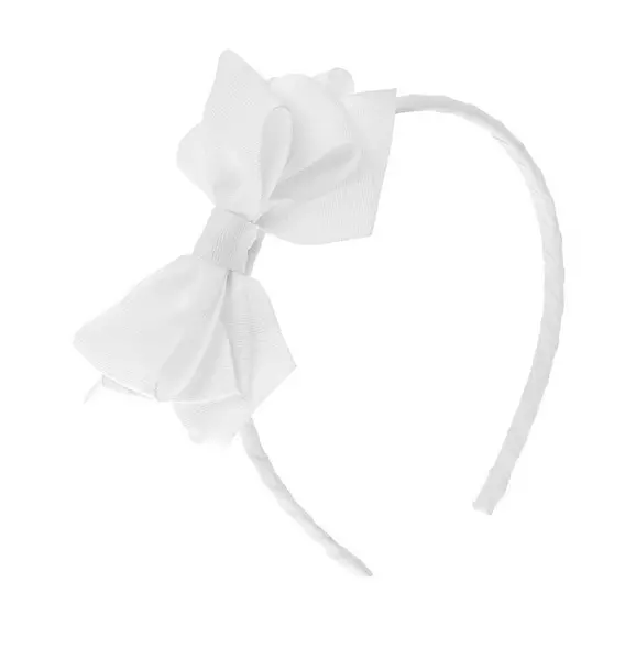 White Bow Headband image number 0
