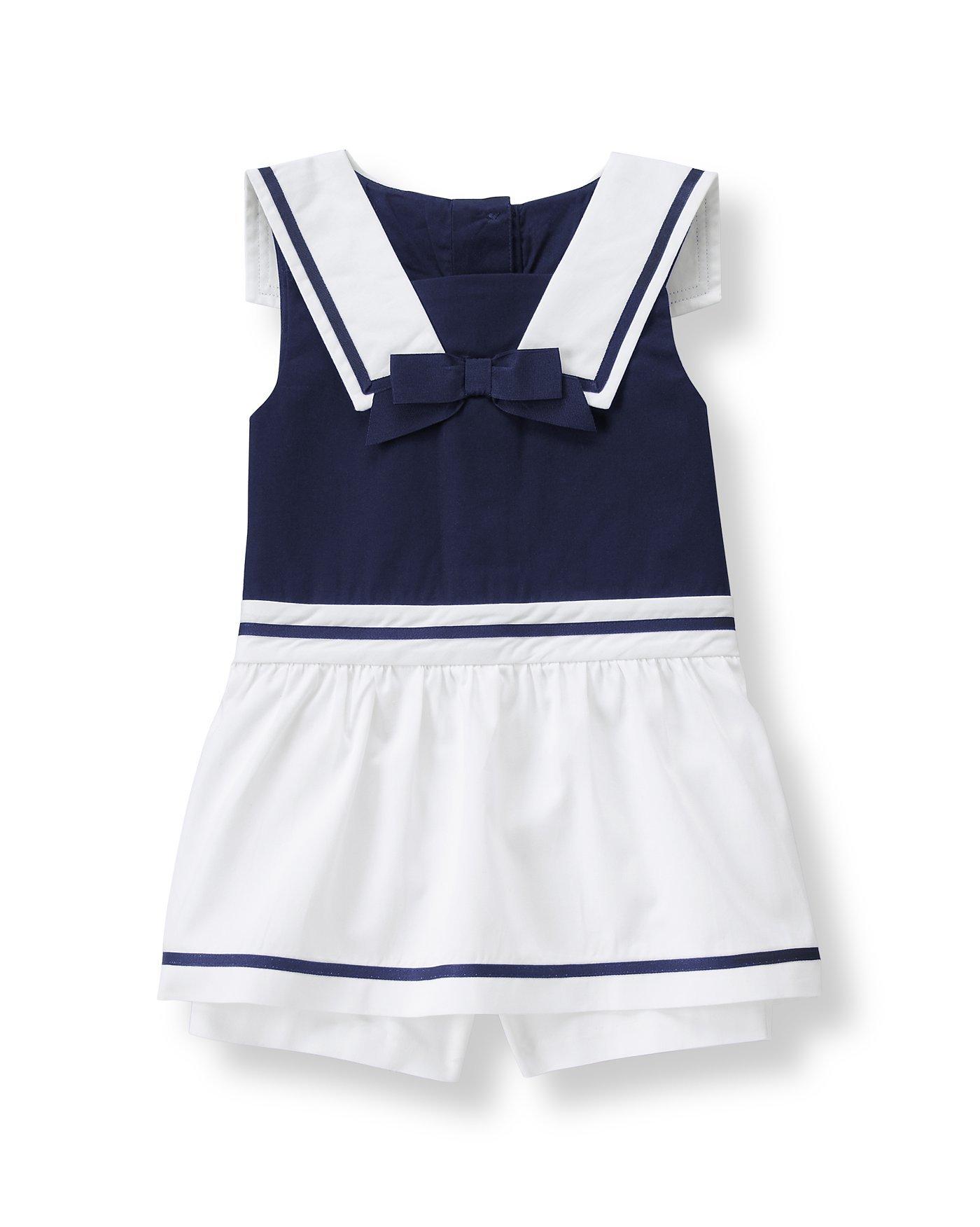 Sailor Skirted Romper image number 0