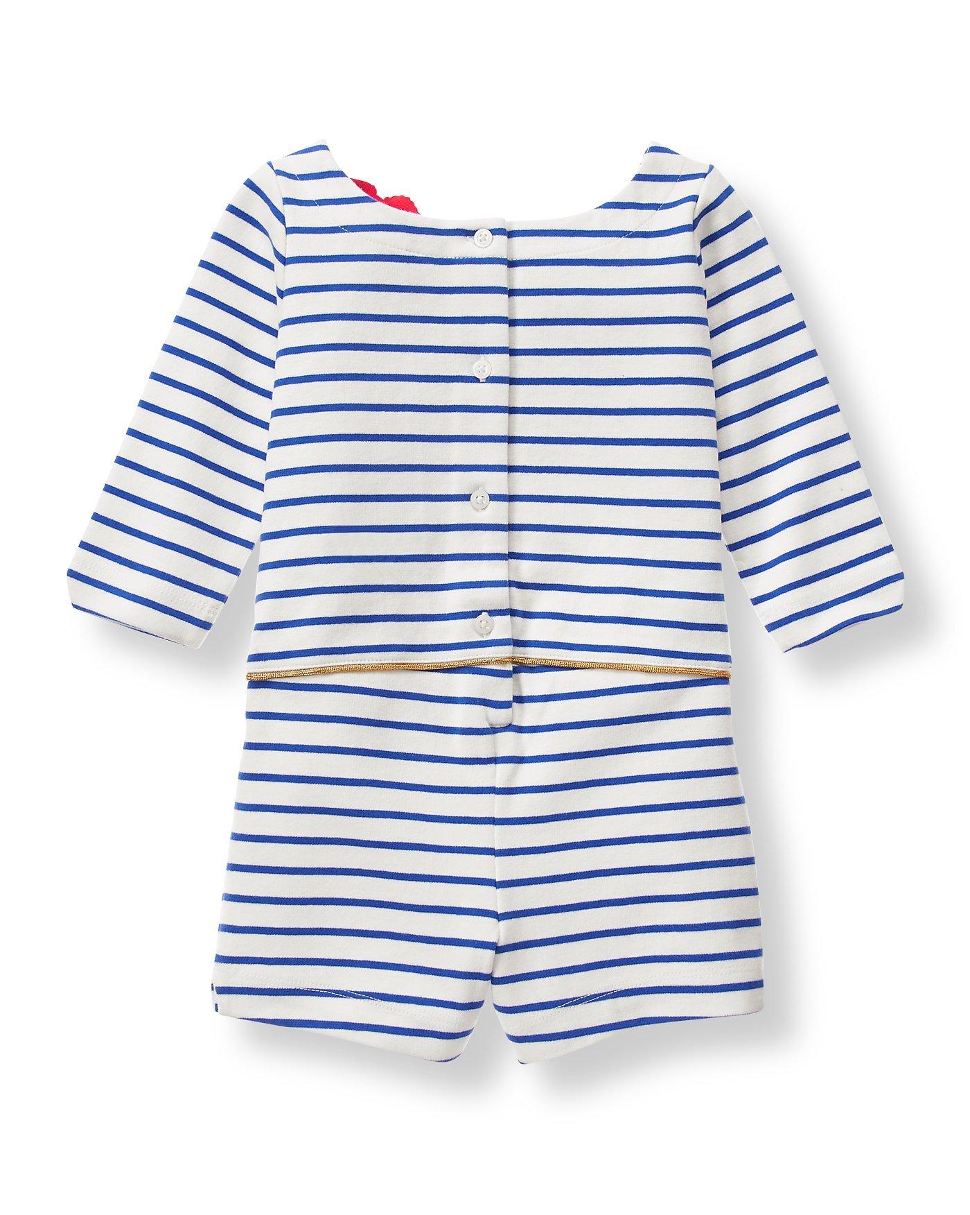 Striped Romper image number 1