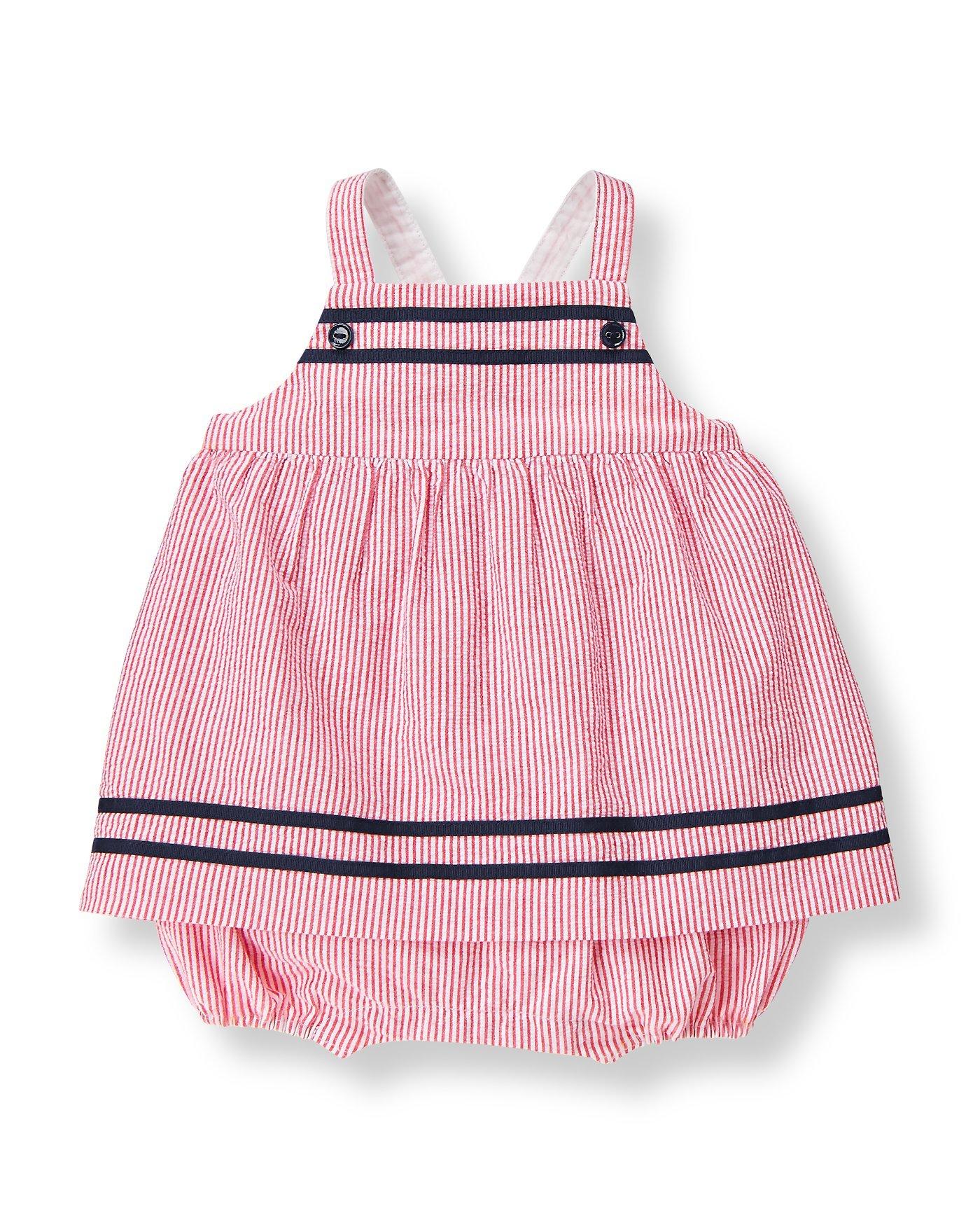 Seersucker Skirted 1-Piece image number 0