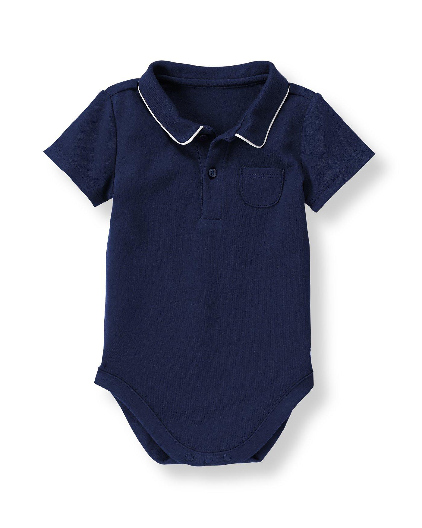 Newborn Navy Polo Bodysuit by Janie and Jack