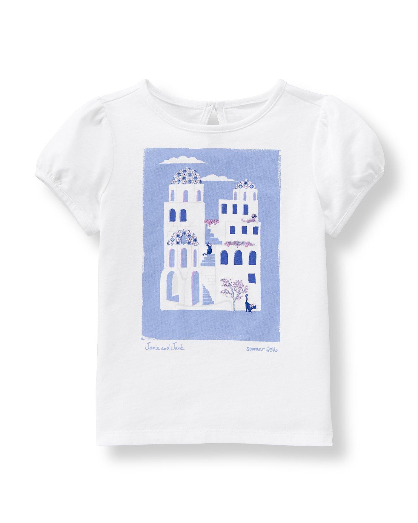 Santorini Scene Tee image number 0