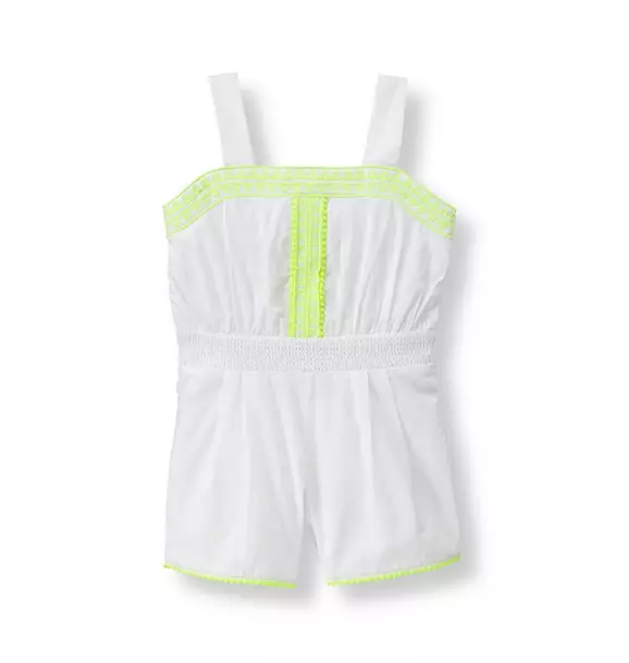 Glow Embroidered Romper image number 0