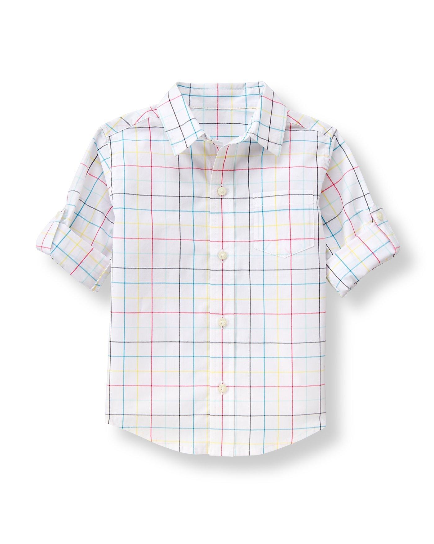 Roll-Cuff Checked Shirt image number 0