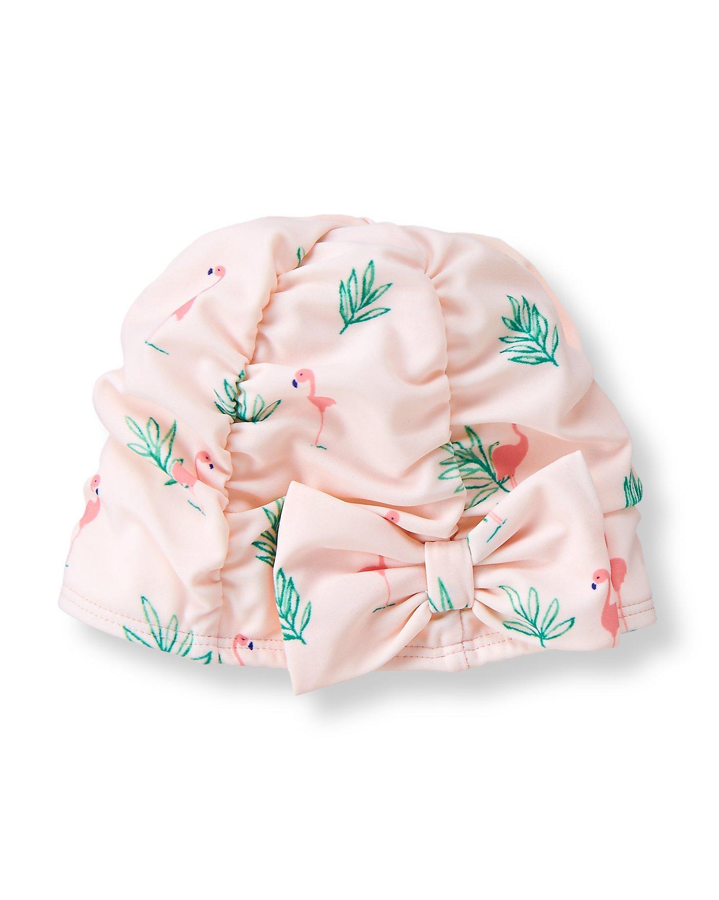 Flamingo Print Swim Cap image number 0