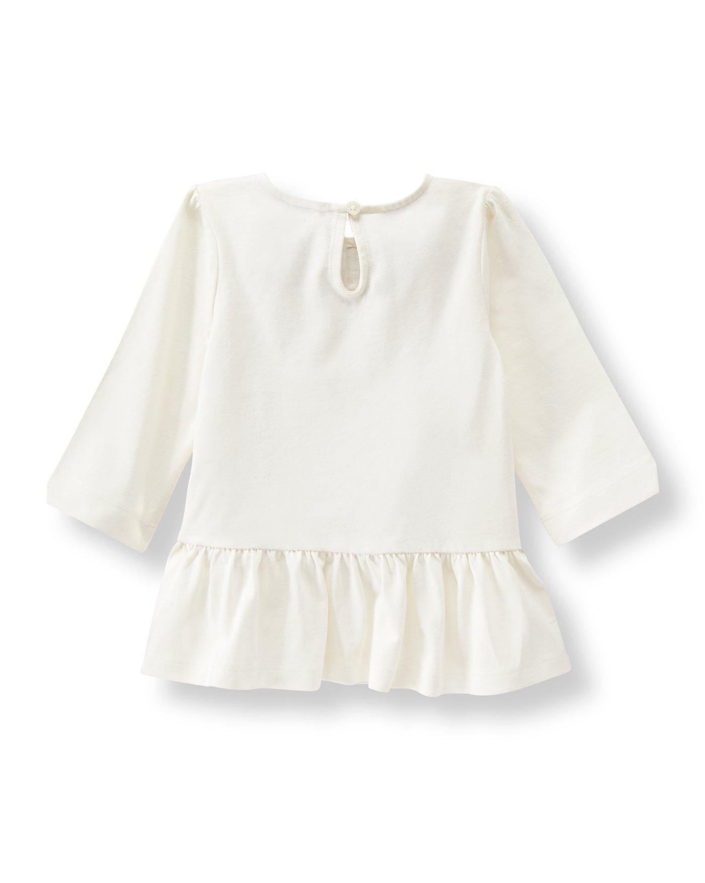 Rosettes Peplum Top image number 1