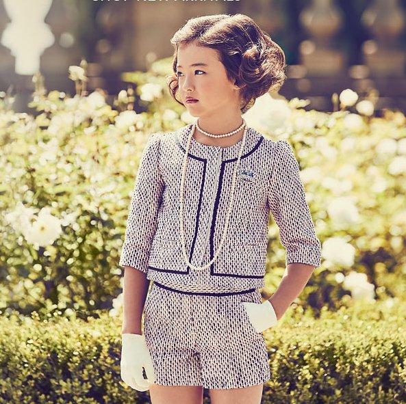 Girls 2025 tweed suit