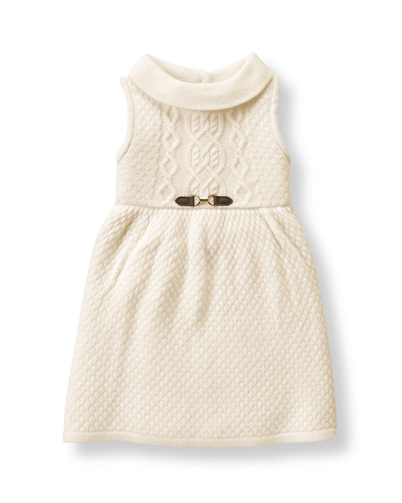 girls ivory sweater dress