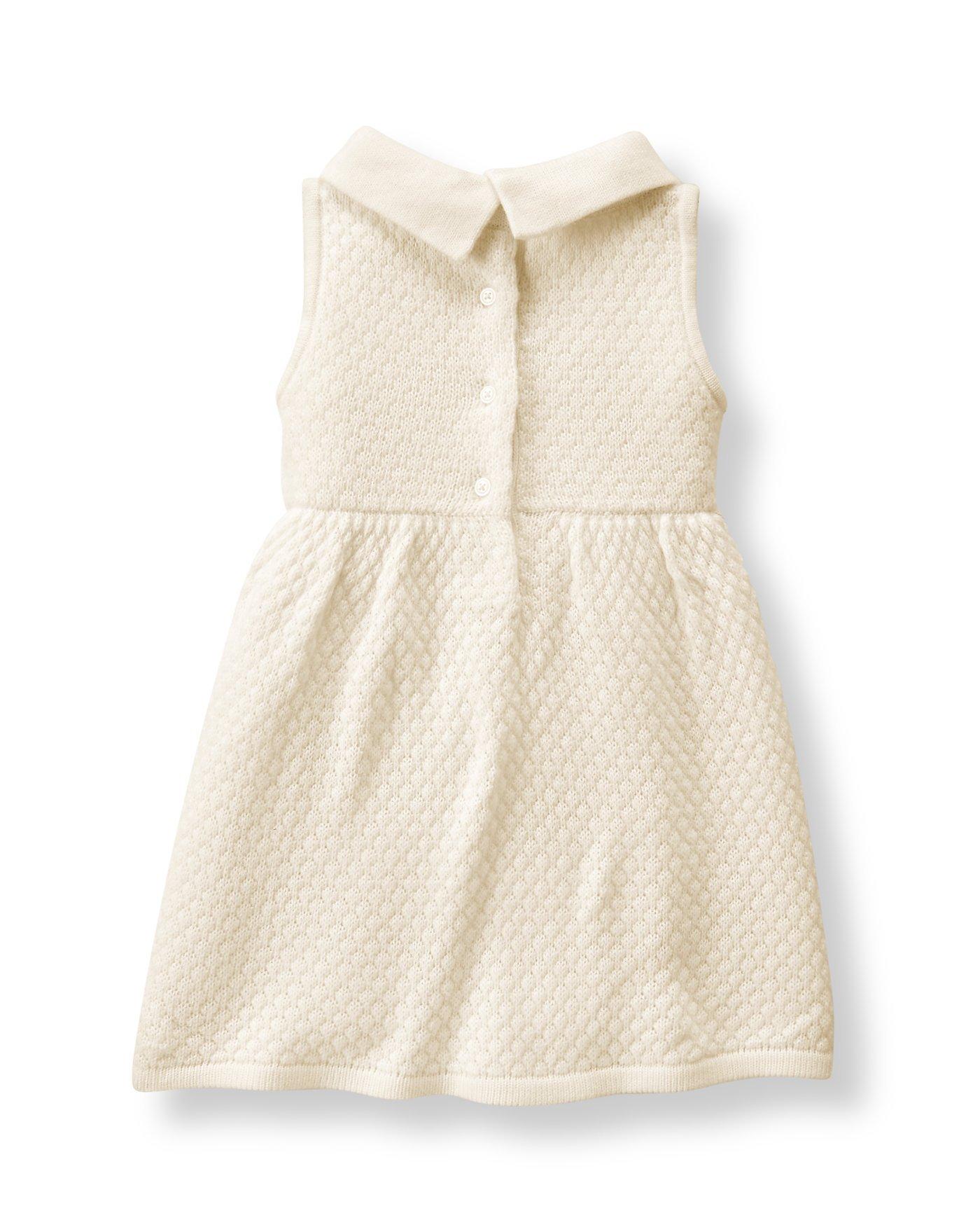 girls ivory sweater dress