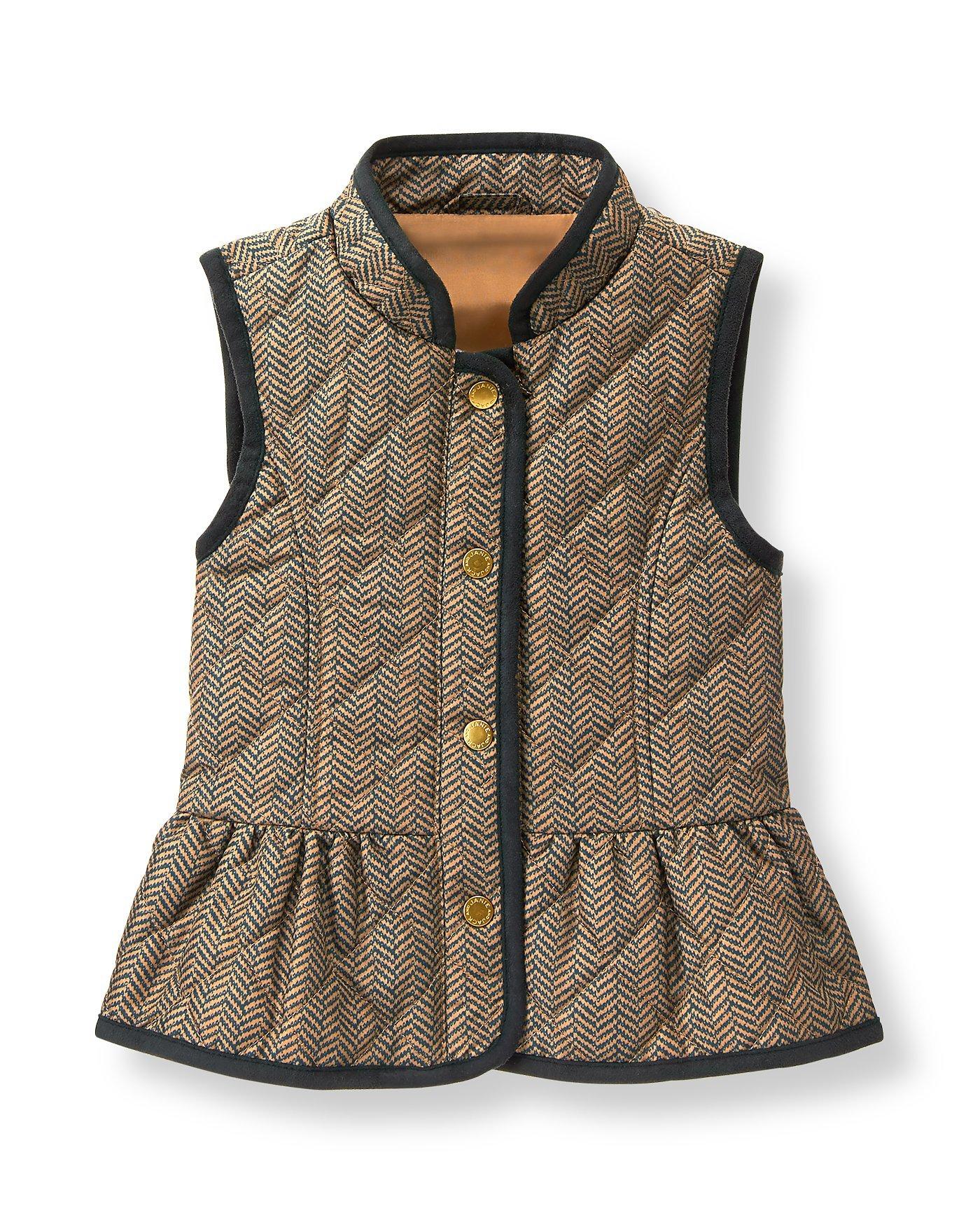 Herringbone Quilted Vest image number 0