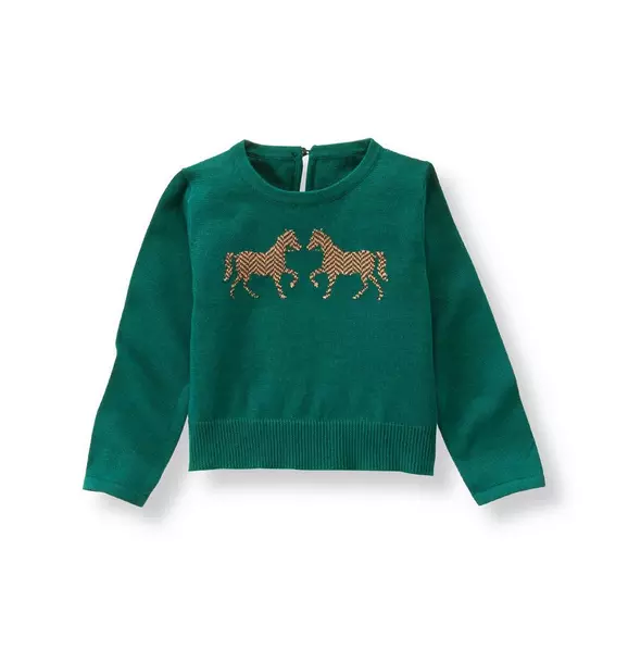 Herringbone Horse Sweater image number 0
