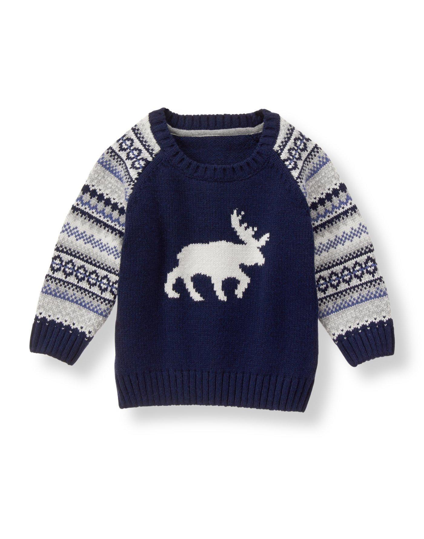 Fair Isle Moose Sweater image number 0