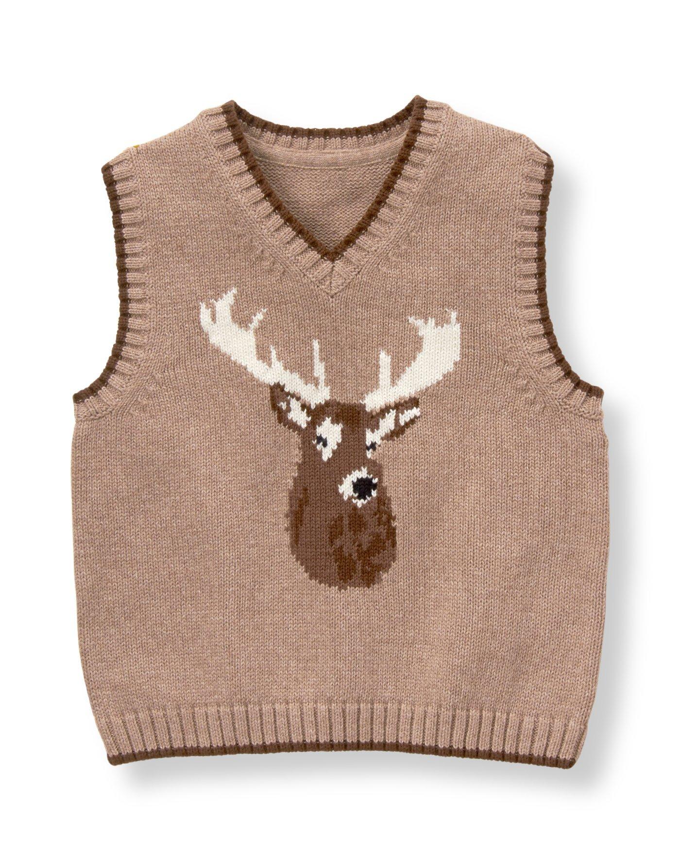 2014 Janie and Jack Reindeer Vest (Boy – Kid Vest Sweater(s