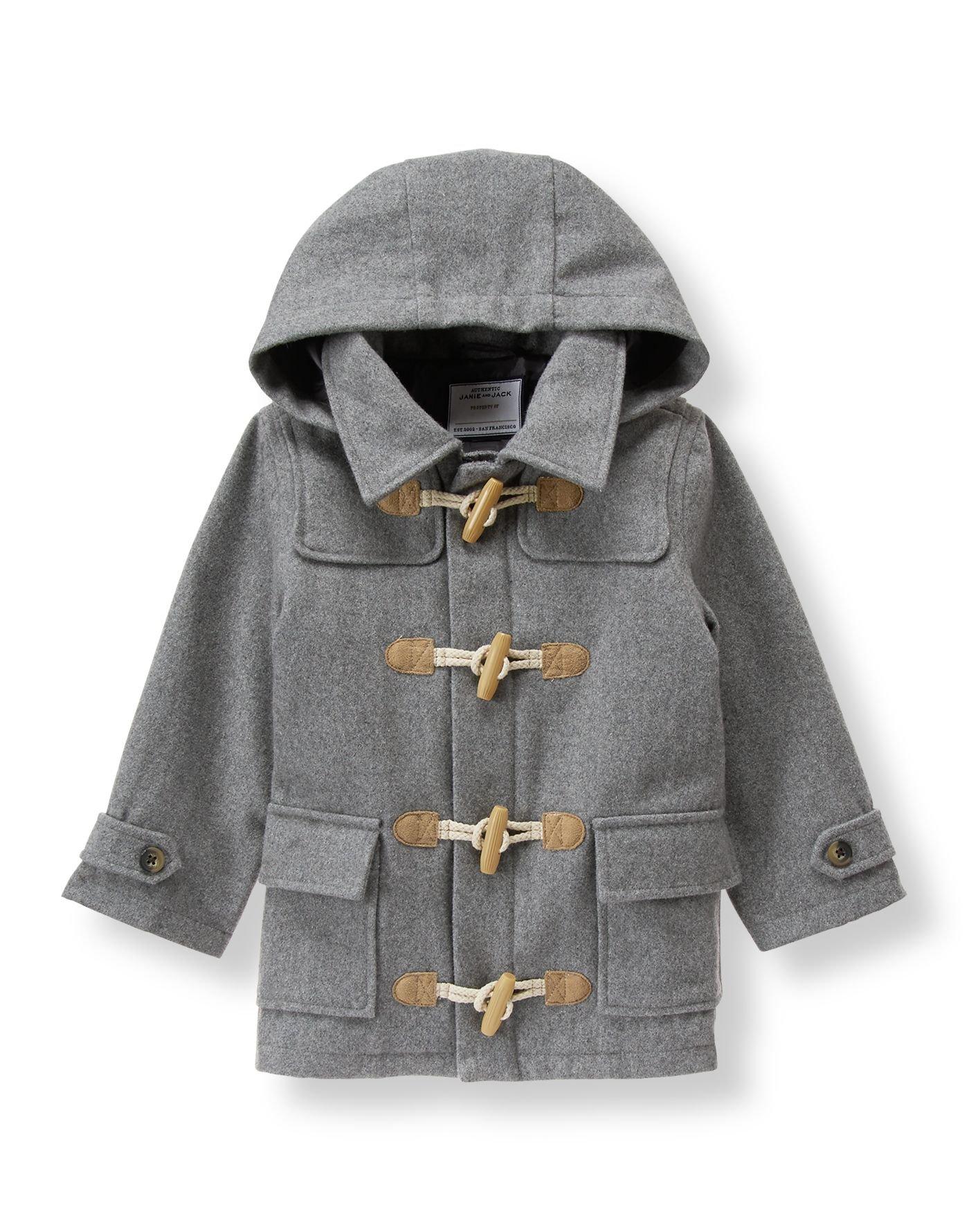 Boys wool hotsell toggle coat