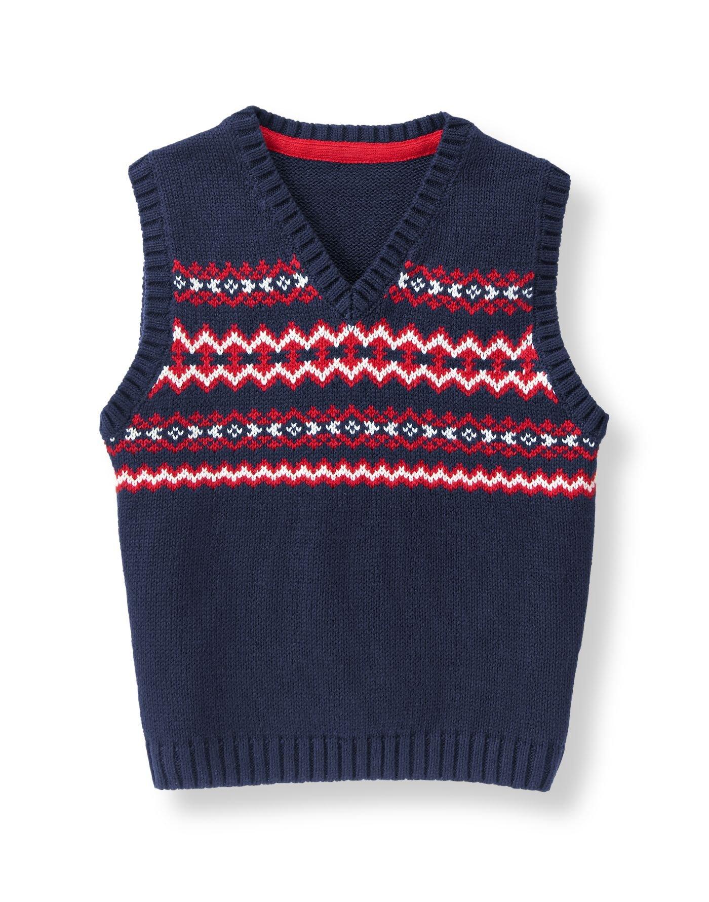 Fair Isle Sweater Vest image number 0