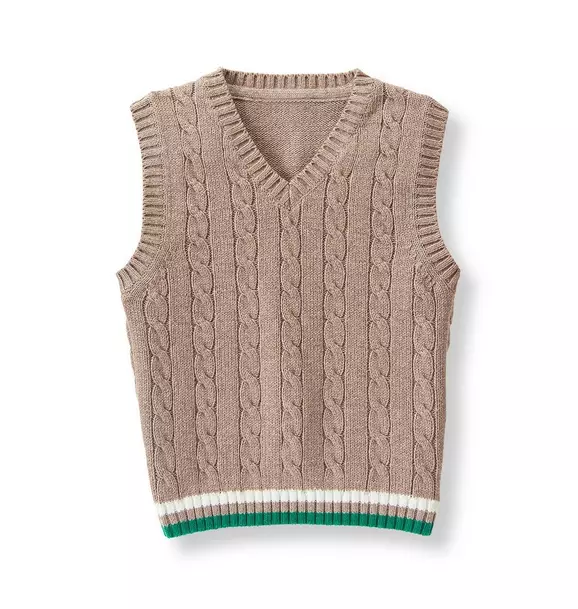 Cable Sweater Vest image number 0